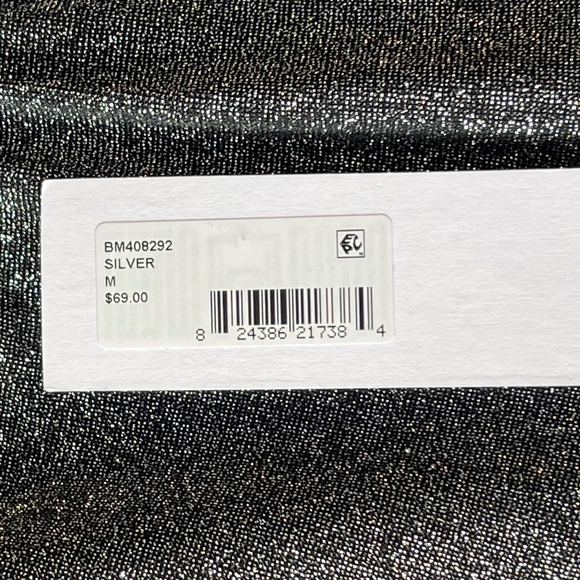 NWT Steve Madden Silver Kim Dress w/ Midriff Cut-out - Medium - Picture 5 of 6